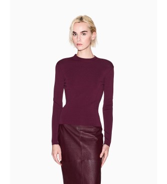 AIX Armani Exchange Camisola Marca Borgonha