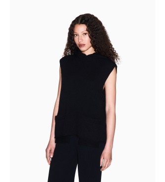 A|X Armani Exchange Black knitted waistcoat