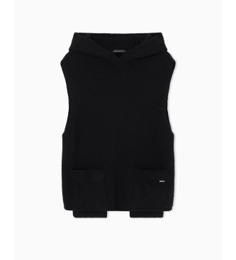 A|X Armani Exchange Black knitted waistcoat
