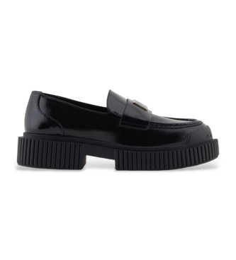 AIX Armani Exchange Čevlji Loafer črne barve