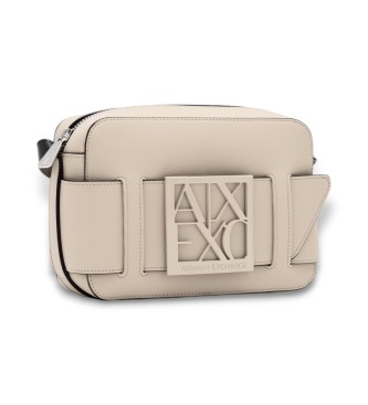 Armani Exchange Beżowa torba na ramię