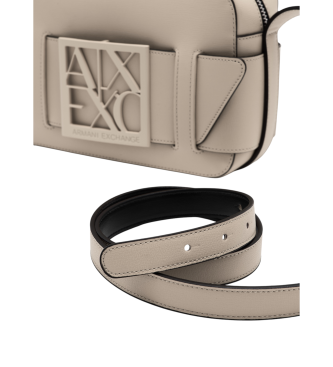 Armani Exchange Beżowa torba na ramię