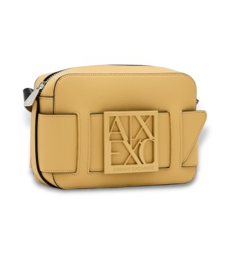 Armani Exchange Musztardowa torba na ramię