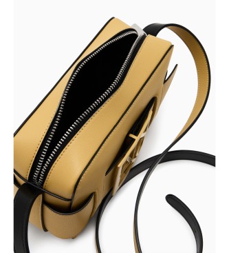 Armani Exchange Musztardowa torba na ramię