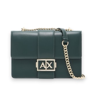 Armani Exchange Logo Metal green bag