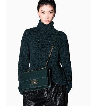 Armani Exchange Logo Metal green bag