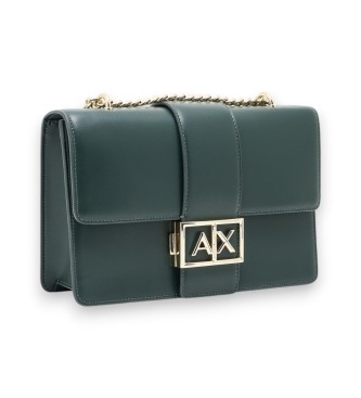 Armani Exchange Logo Metal green bag