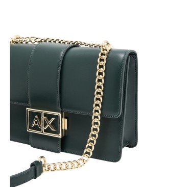 Armani Exchange Logo Metal green bag