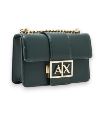 Armani Exchange Logo Metal green bag