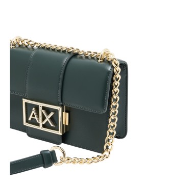 Armani Exchange Logo Metal green bag