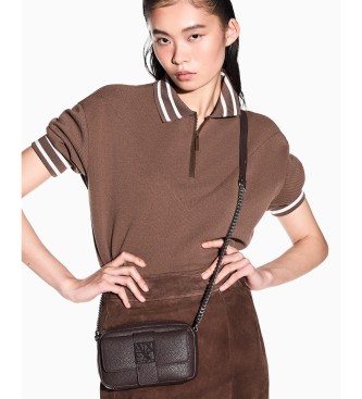 A|X Armani Exchange Mini sac � bandouli�re avec logo taupe
