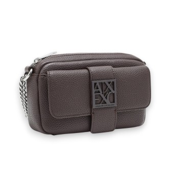 A|X Armani Exchange Mini sac � bandouli�re avec logo taupe