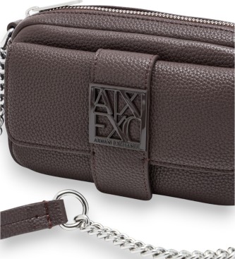 A|X Armani Exchange Mini sac � bandouli�re avec logo taupe