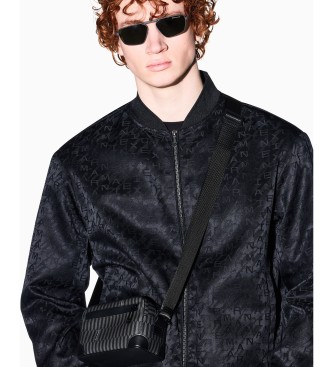 A|X Armani Exchange Mini saco de ombro preto