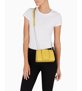 Armani Exchange Minibag maxi logtipo amarelo