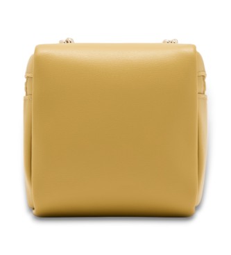 Armani Exchange Mini borsa a secchiello color senape