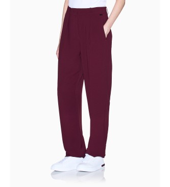 AIX Armani Exchange Maroon Look Trousers