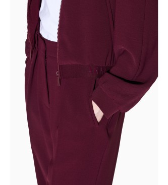 AIX Armani Exchange Maroon Look Trousers