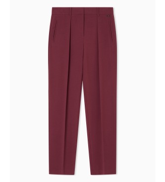 AIX Armani Exchange Maroon Look Trousers