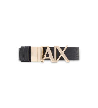Armani Exchange Ceinture rversible noire