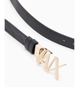 Armani Exchange Ceinture rversible noire