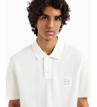 Armani Exchange Bela polo majica s kratkimi rokavi