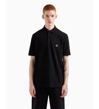 Armani Exchange Polo con logo nero