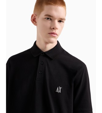 Armani Exchange Polo con logo nero