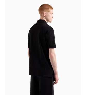 Armani Exchange Polo con logo nero