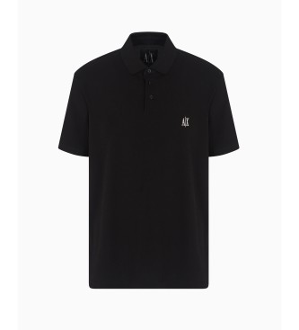 Armani Exchange Polo con logo nero