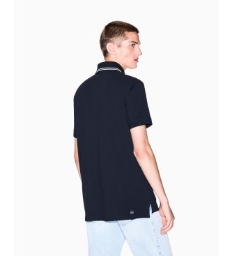 Armani Exchange Polo Half Zip navy