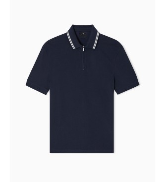 Armani Exchange Polo Half Zip navy