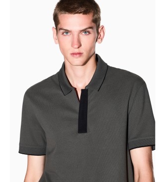 Armani Exchange Ideal grey polo shirt