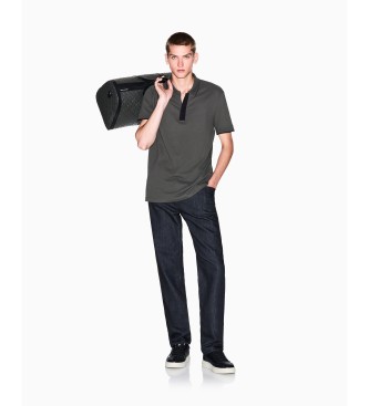 Armani Exchange Ideal grey polo shirt