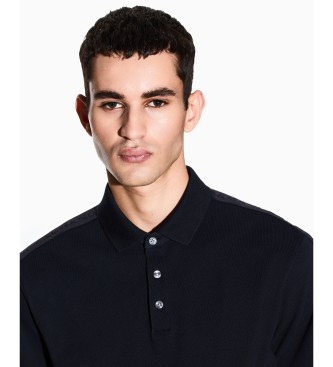 A|X Armani Exchange Polo en piqu� marine