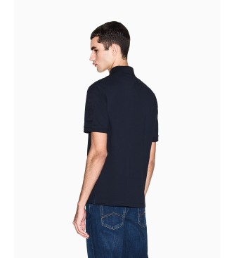 A|X Armani Exchange Polo en piqu� marine