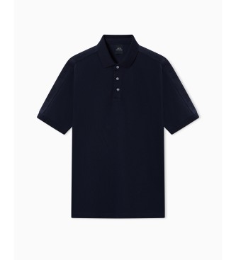 A|X Armani Exchange Polo en piqu� marine