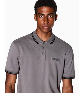 A|X Armani Exchange Polo con finiture grigie