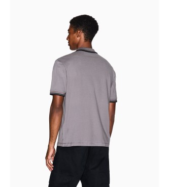 A|X Armani Exchange Polo con finiture grigie