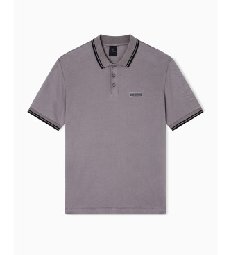 A|X Armani Exchange Polo con finiture grigie