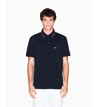 A|X Armani Exchange Polo attillata blu navy