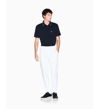 A|X Armani Exchange Polo attillata blu navy