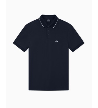 A|X Armani Exchange Polo attillata blu navy