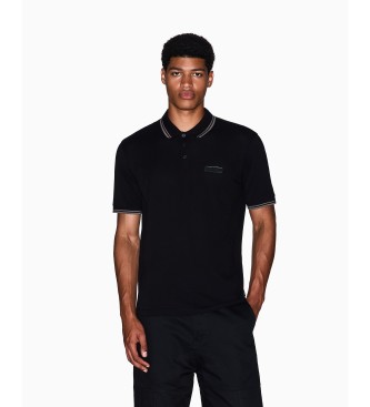 A|X Armani Exchange Polo con finiture nere