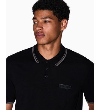 A|X Armani Exchange Polo con finiture nere