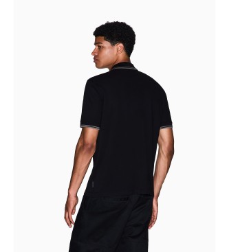 A|X Armani Exchange Polo con finiture nere