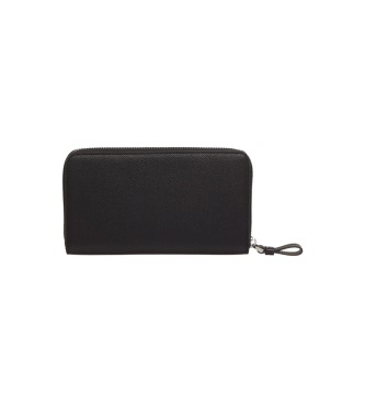 Armani Exchange Black coated fabric wallet