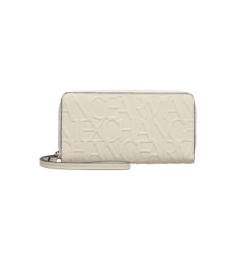 Armani Exchange Beige key wallet