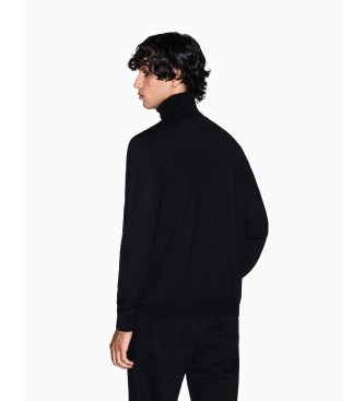 Armani Exchange Schildpadden trui zwart