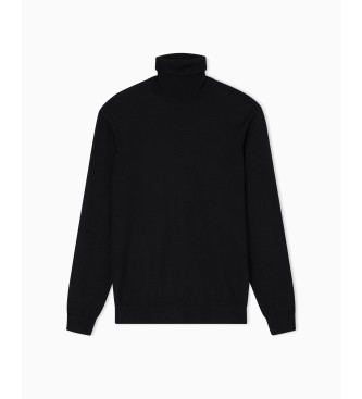 Armani Exchange Schildpadden trui zwart